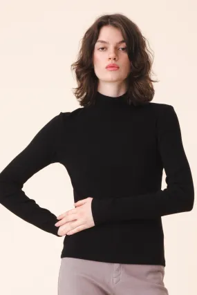 L/S Mockneck in Black