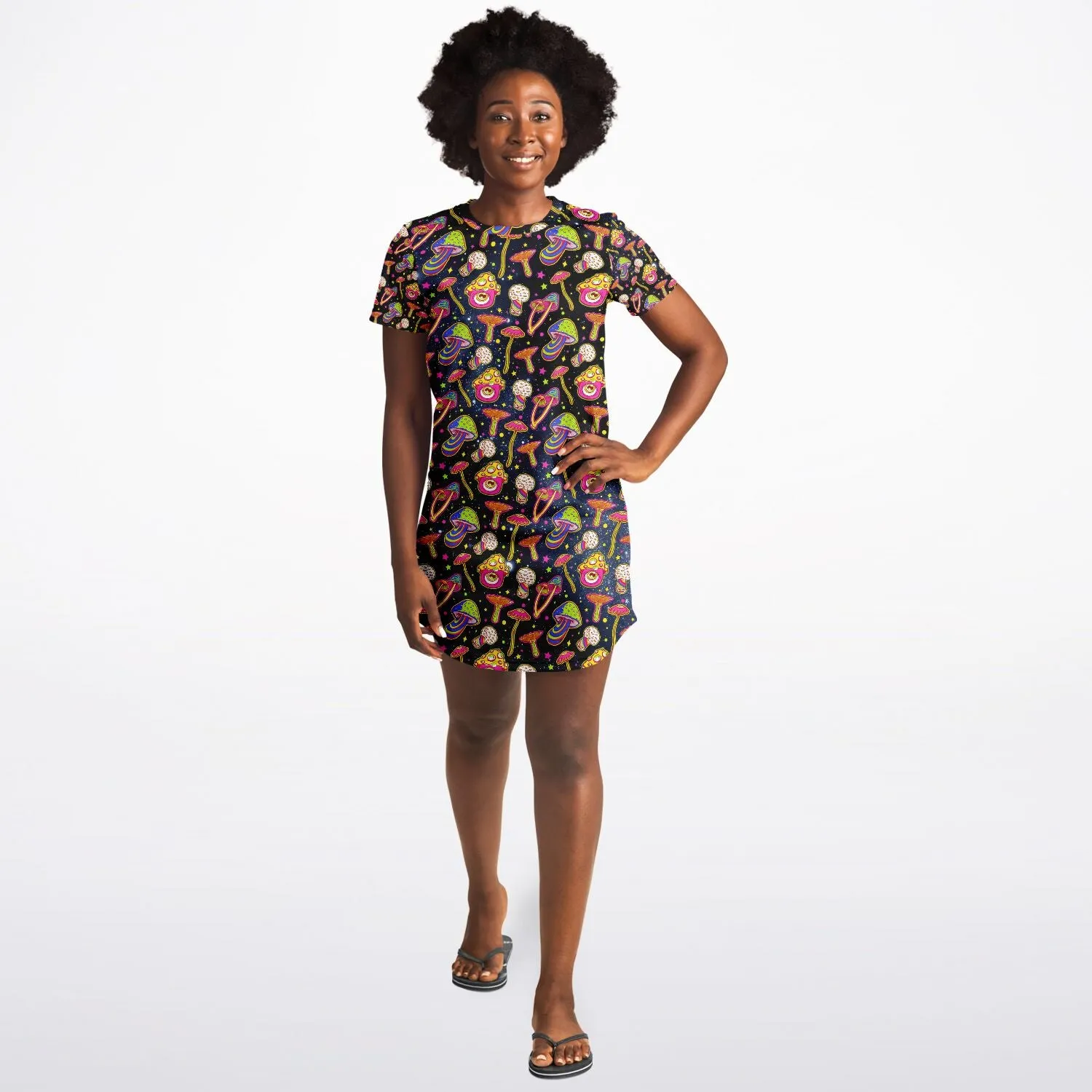 Magic Mushroom T-Shirt Dress