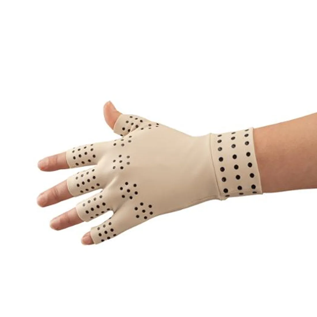 Magnetic Therapy Gloves-Tan-Regular