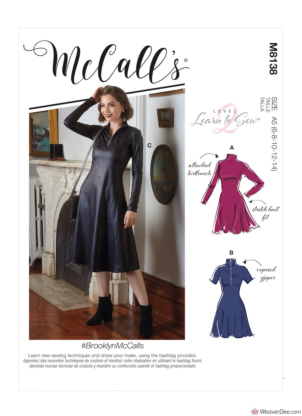 McCall's Pattern M8138 Misses' Dresses #BrooklynMcCalls