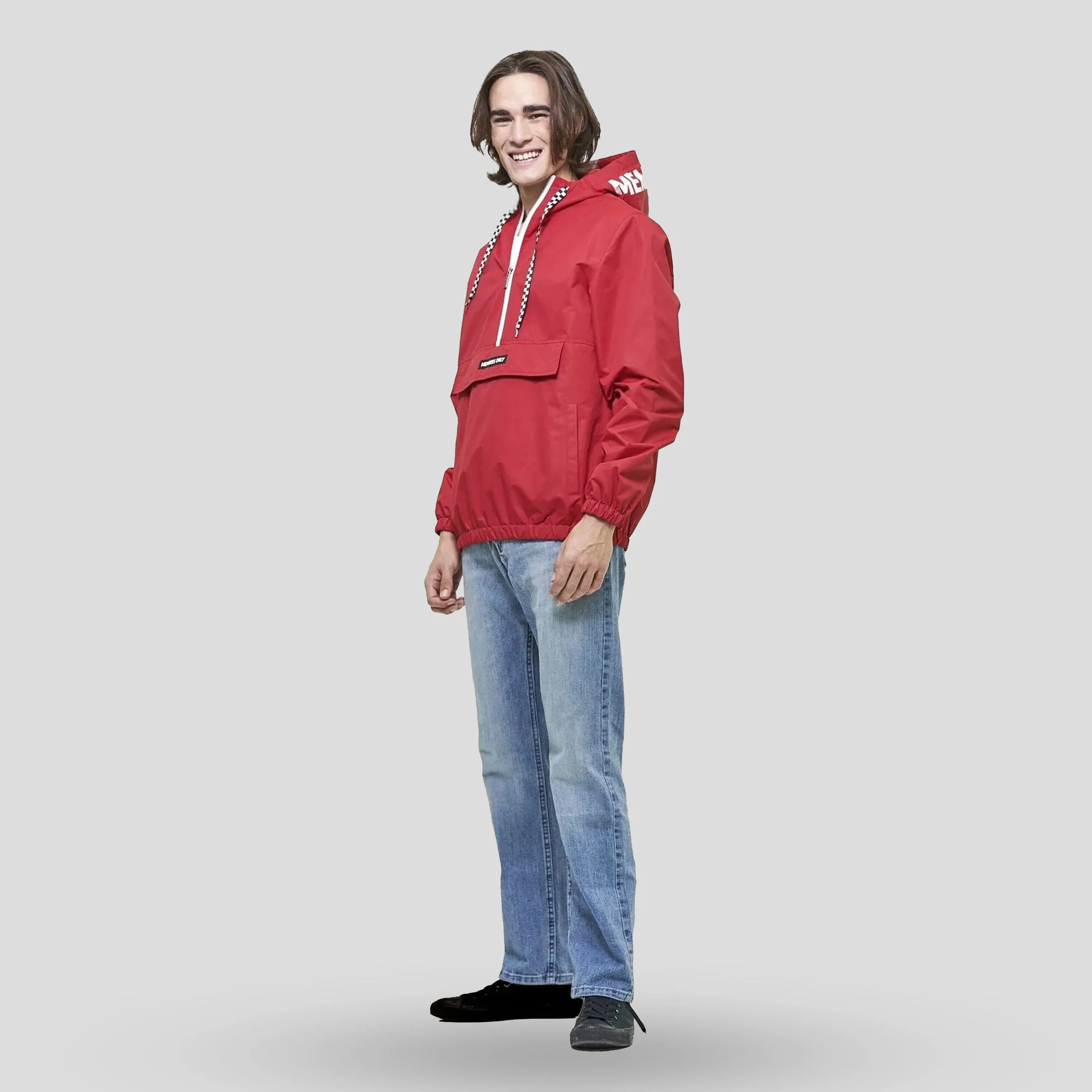 Members Only Men's Solid Pullover Jacket