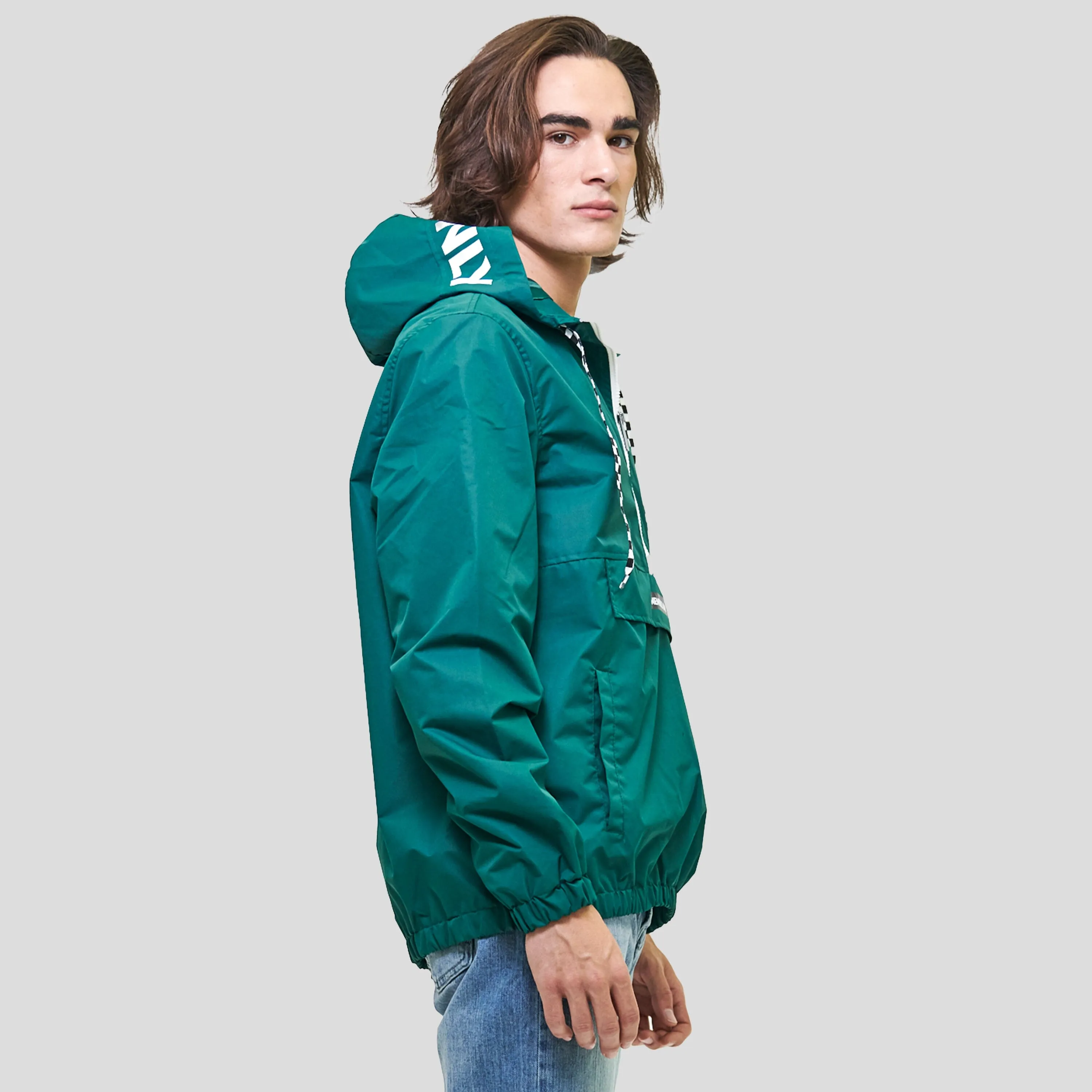 Members Only Men's Solid Pullover Jacket