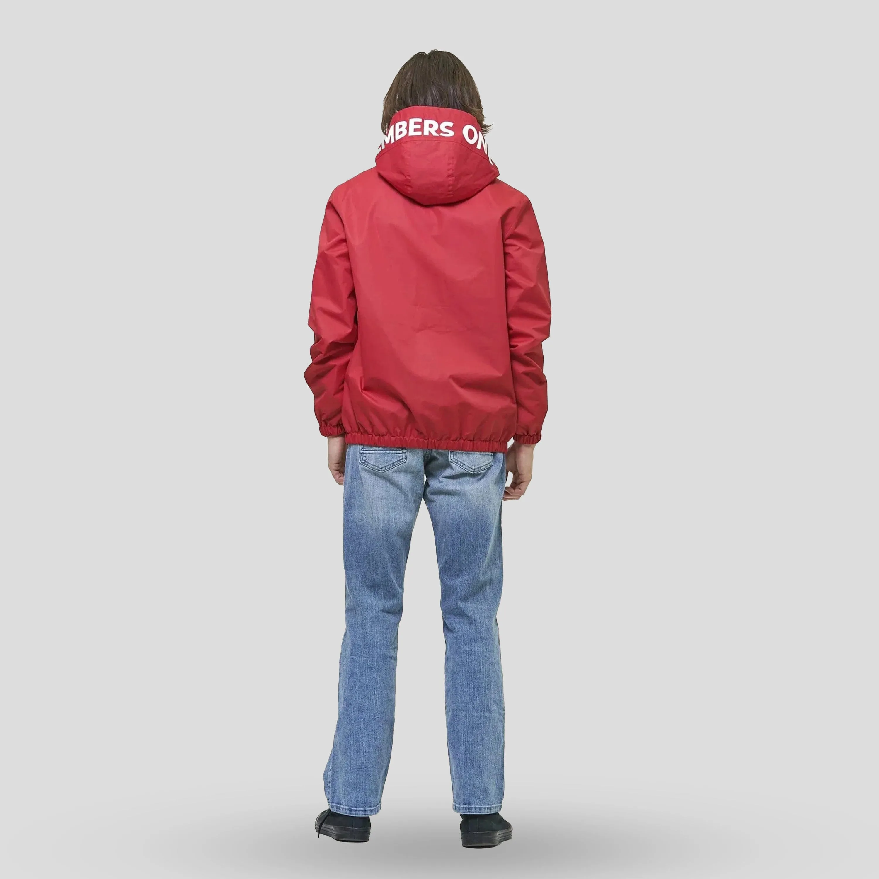 Members Only Men's Solid Pullover Jacket