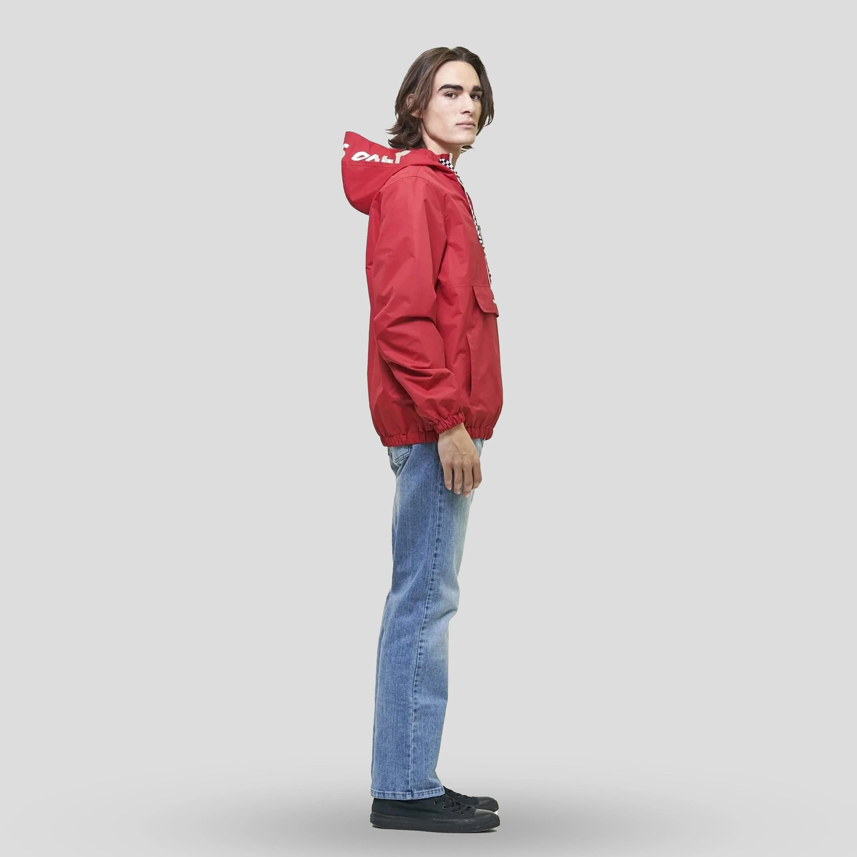 Members Only Men's Solid Pullover Jacket