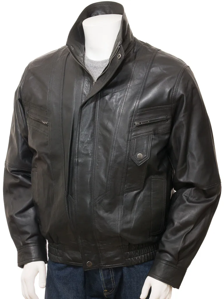 MEN'S BROWN NUBUCK LEATHER BLOUSON