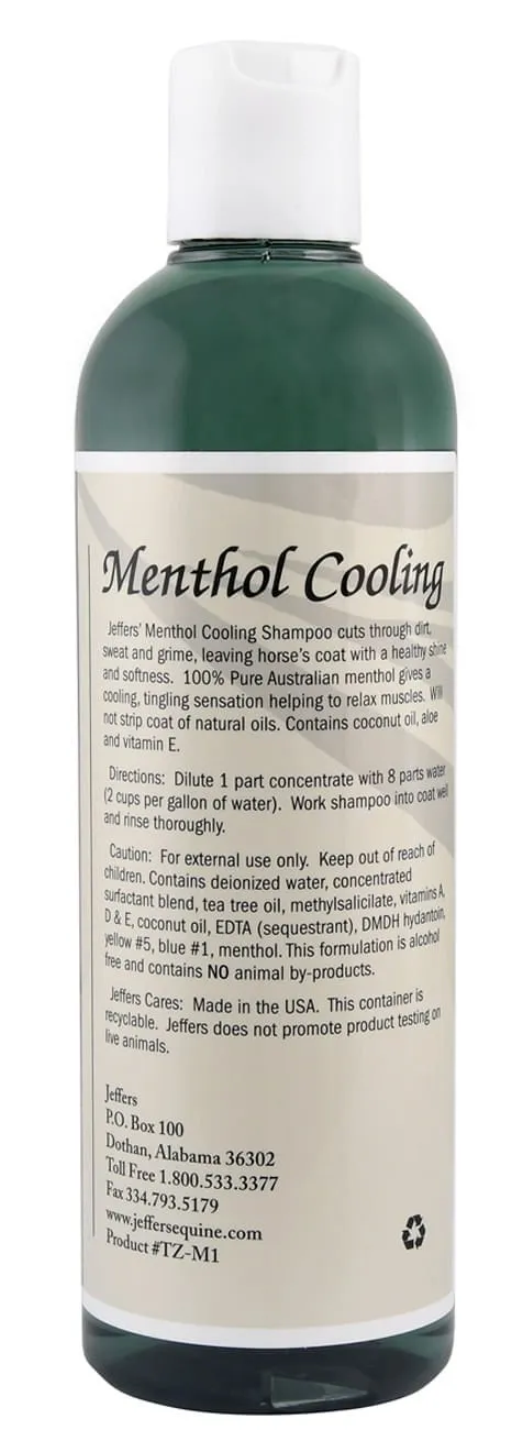 Menthol Cooling Shampoo for Horses