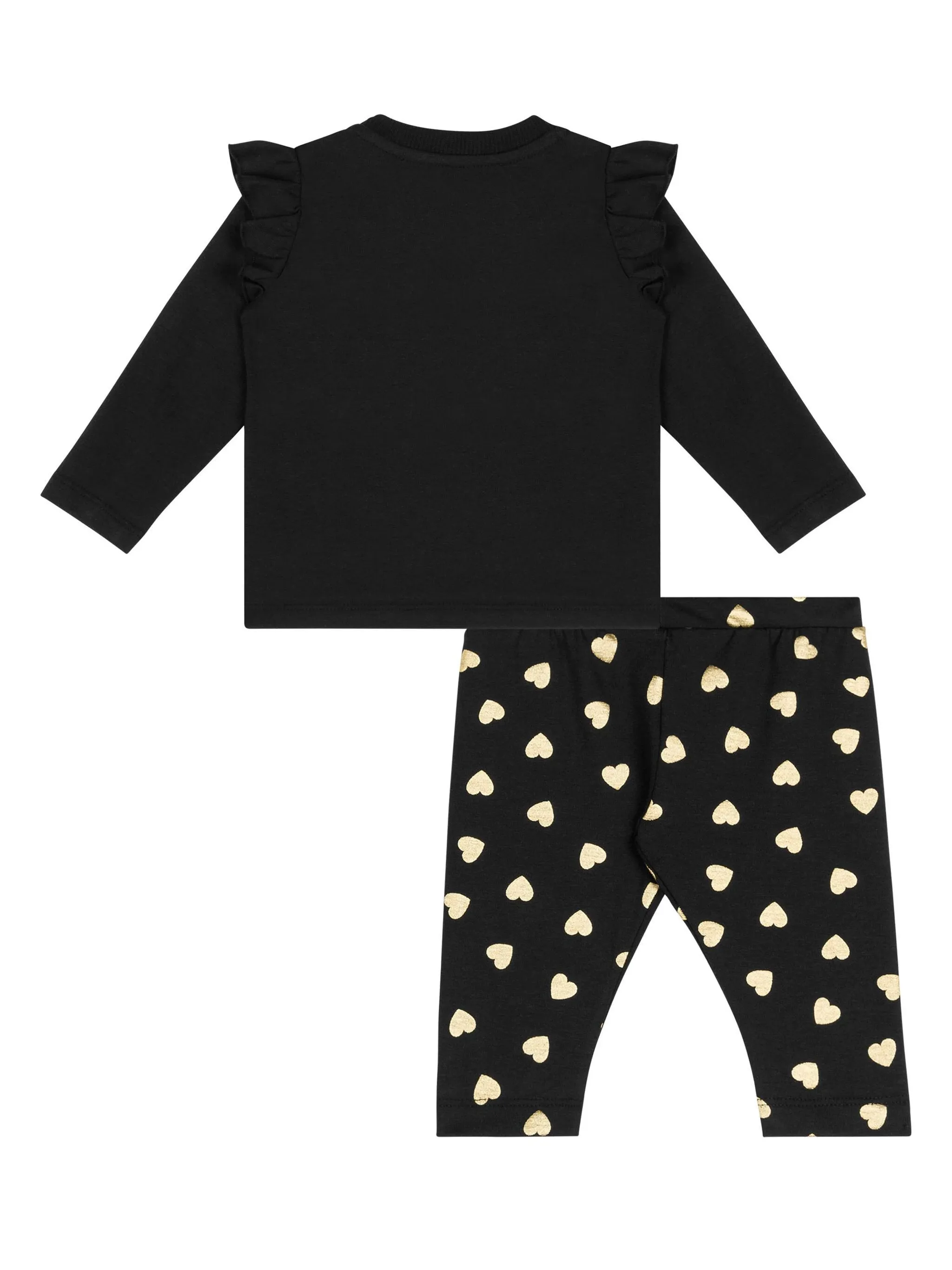 Moschino baby girl ruffle tee leggings set w graphi