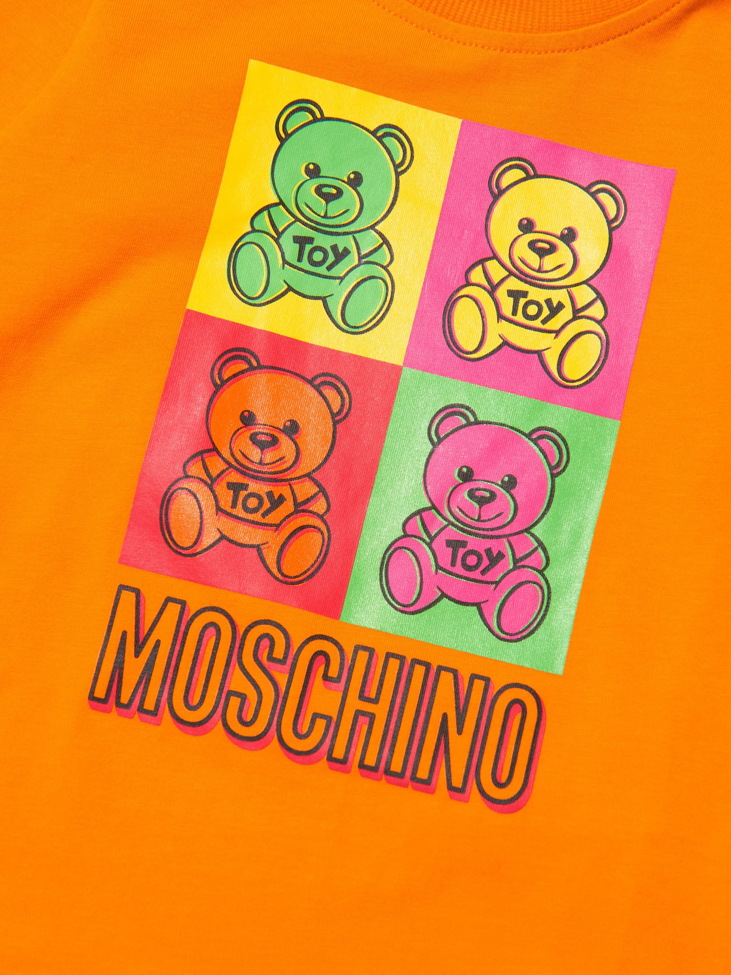 Moschino Baby Long Sleeve Teddy Bear T-Shirt