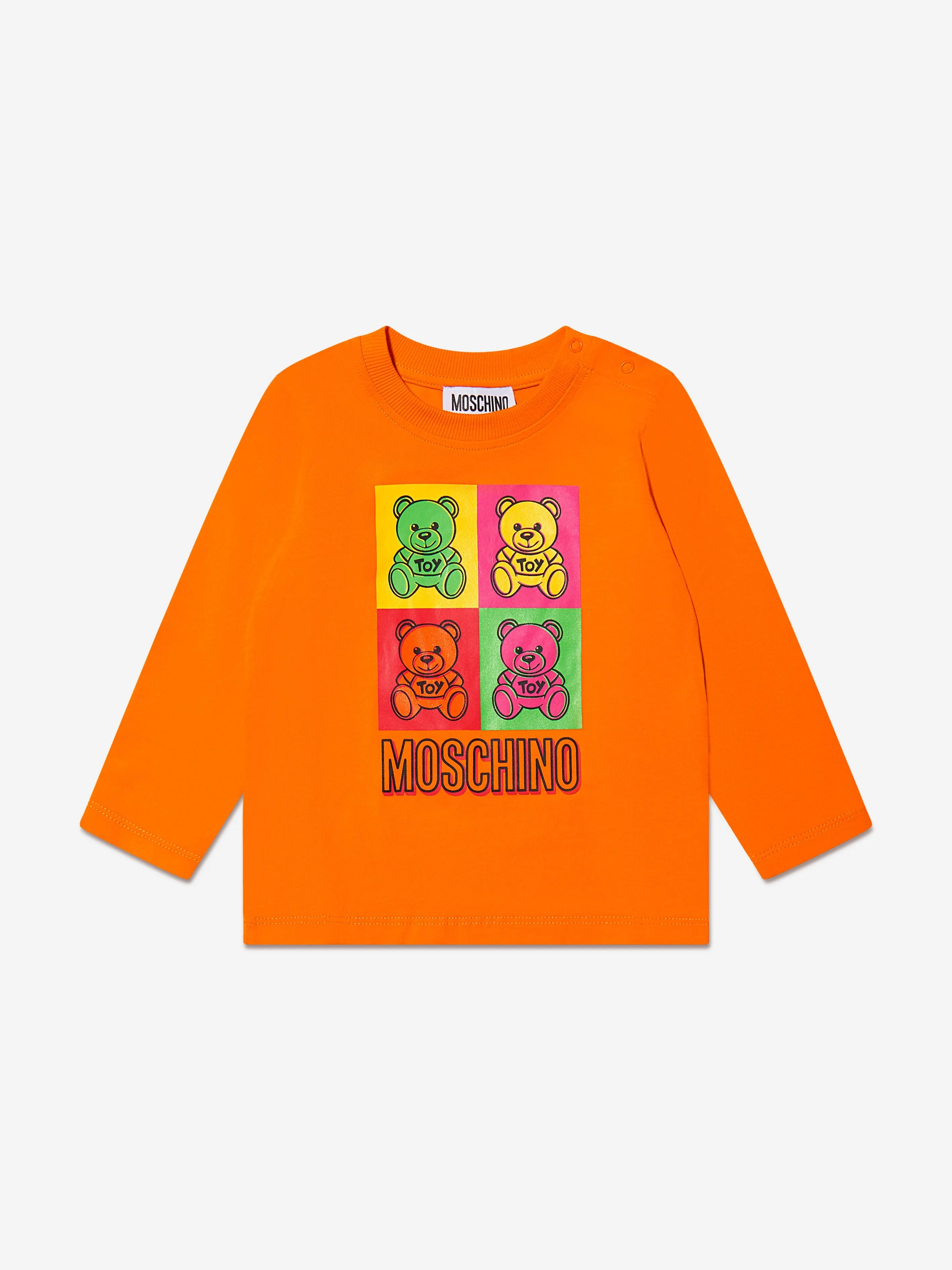 Moschino Baby Long Sleeve Teddy Bear T-Shirt