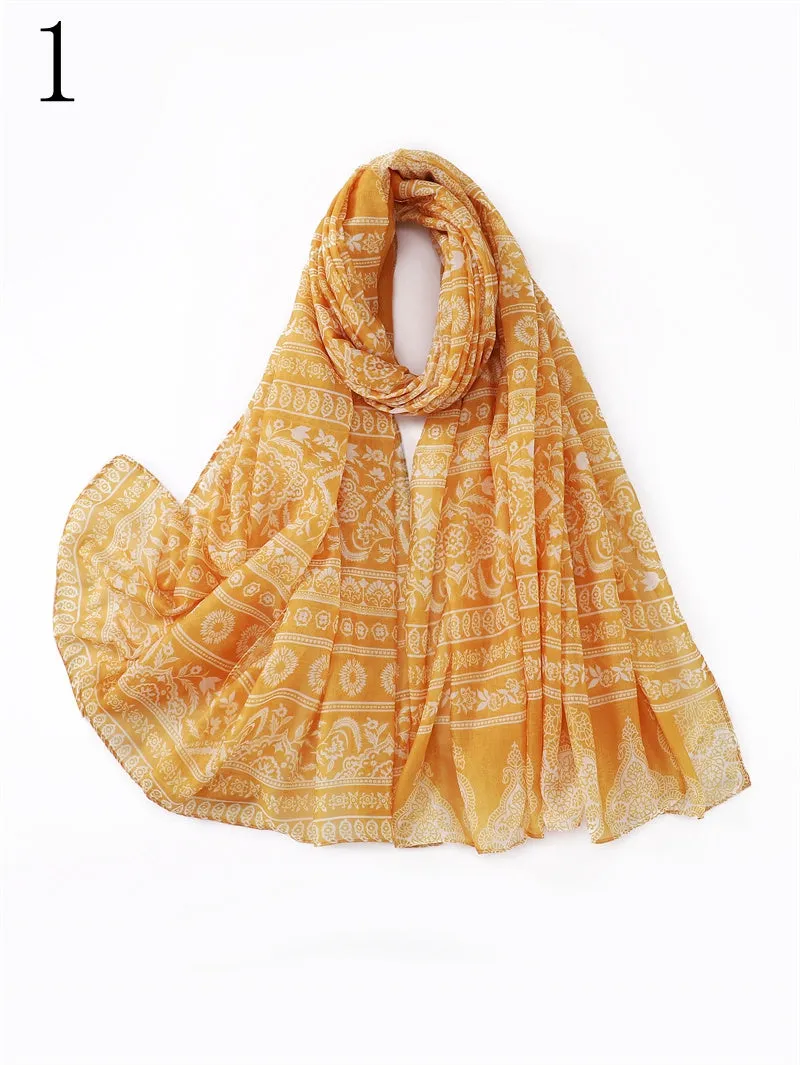 MYP035 Stylish ethnic style printed scarf Comfortable casual scarf