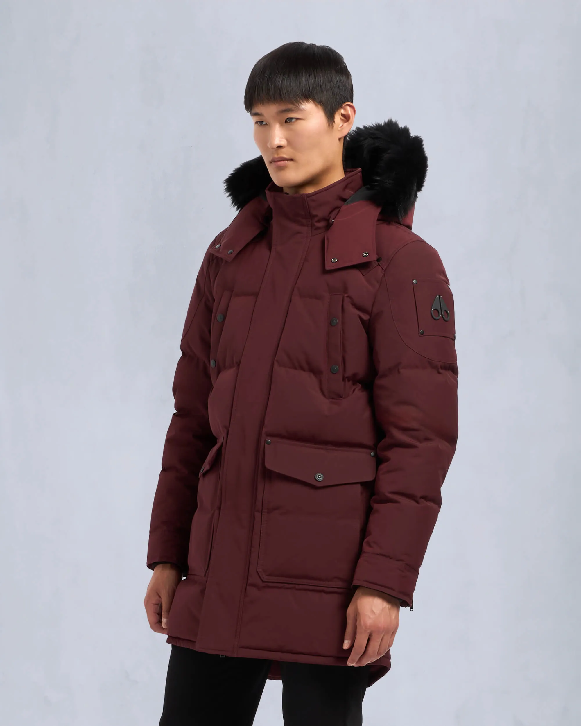 ONYX SHEARLING BIG RIDGE PARKA