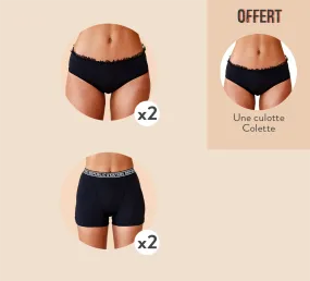 Pack 4   1 Culotte Offerte Colette