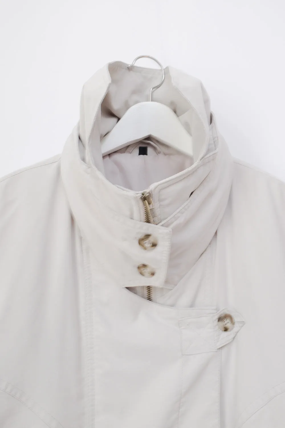 PALE GREY VINTAGE TRENCH COAT