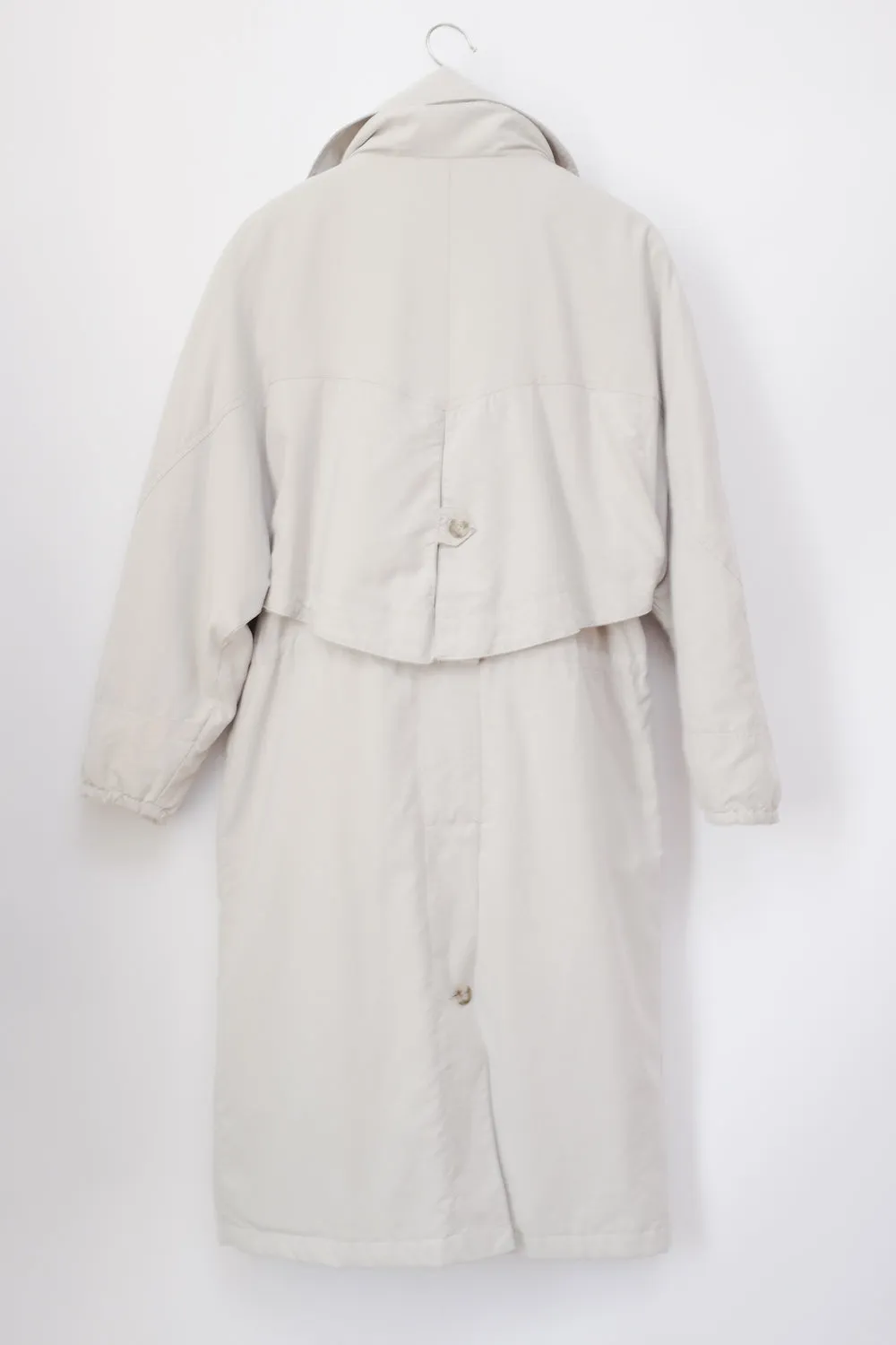 PALE GREY VINTAGE TRENCH COAT