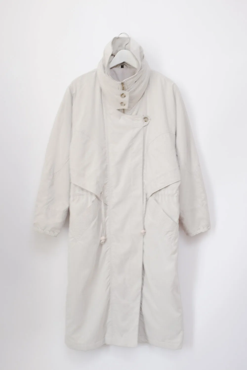 PALE GREY VINTAGE TRENCH COAT