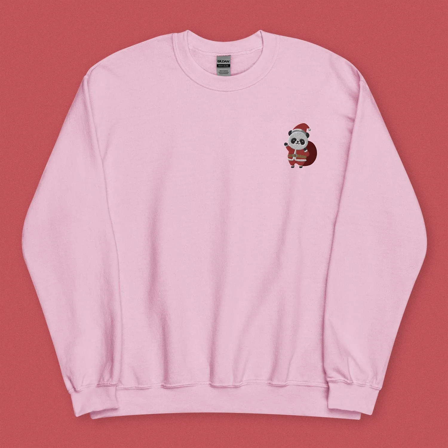 Panda Santa Embroidered Sweatshirt