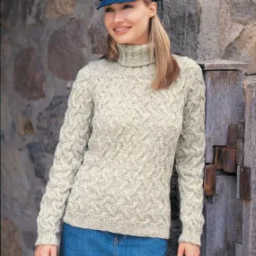 Patons Knit Shadow Cables Pullover