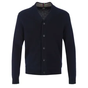 Paul Smith Button Thru Cardigan in Dark Navy