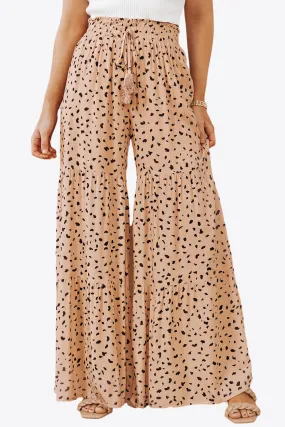 Peachy Blossom Wide Tiered 100% Viscose Culottes Pants