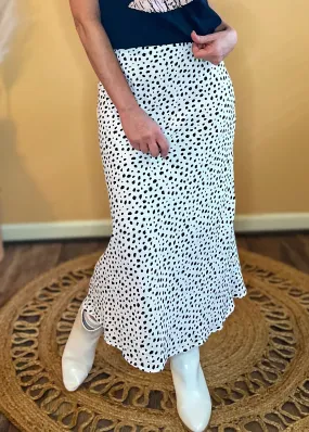 Perfect Timing Animal Print Midi Skirt