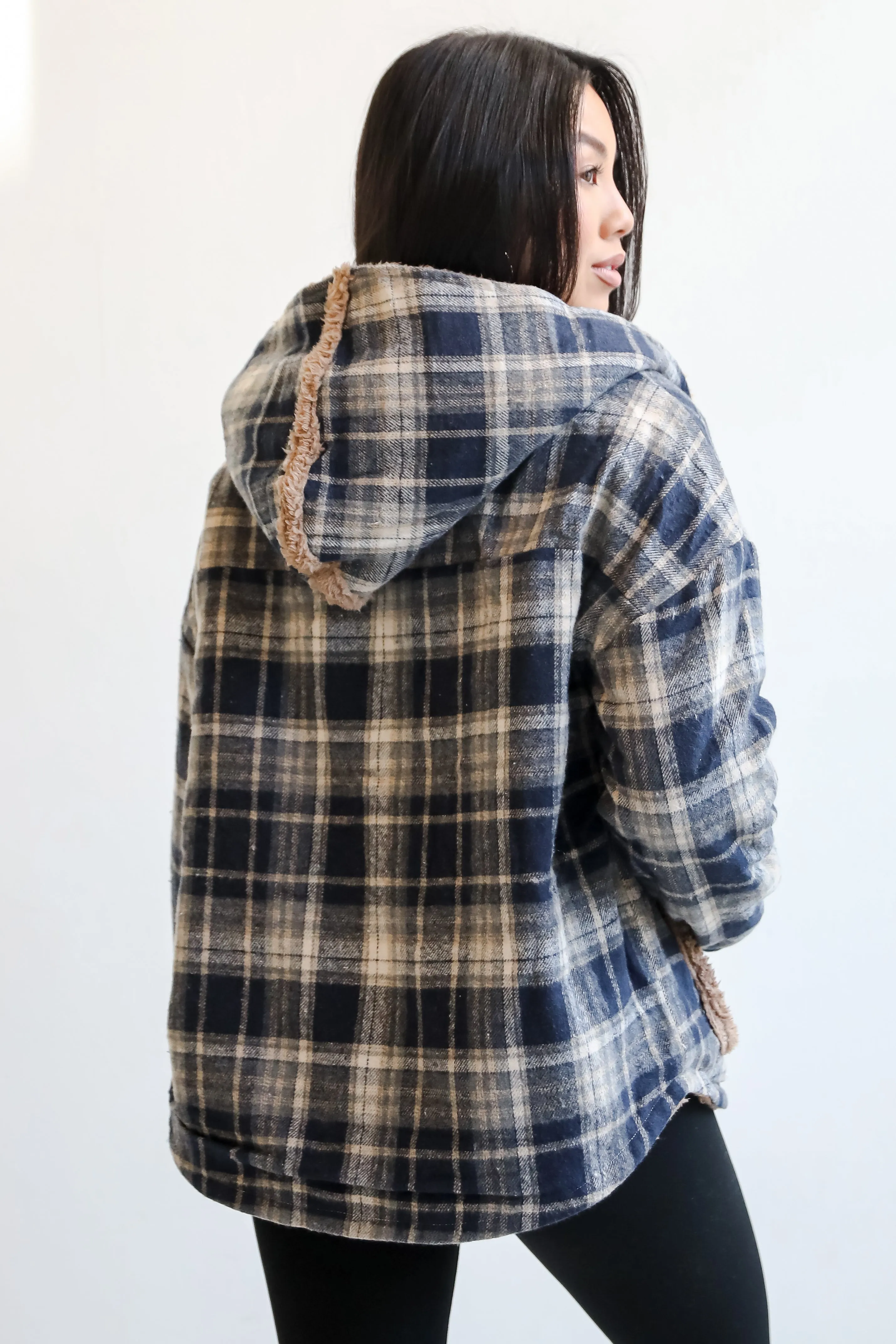 Perfected Comfort Reversible Sherpa Plaid Jacket - DOORBUSTER