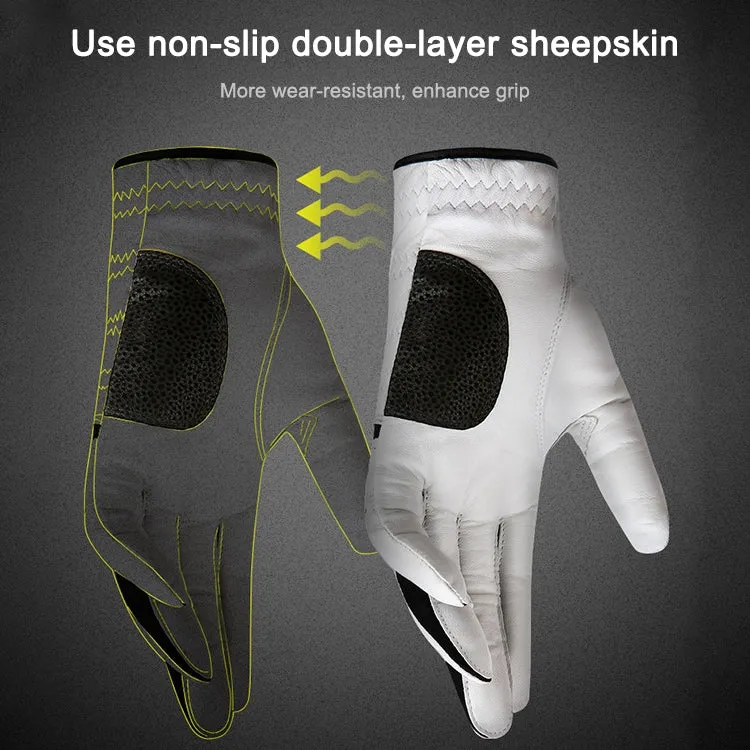 PGM Golf Sheepskin Breathable Non-slip Single Gloves for Men (Color:Left Hand Size:26)