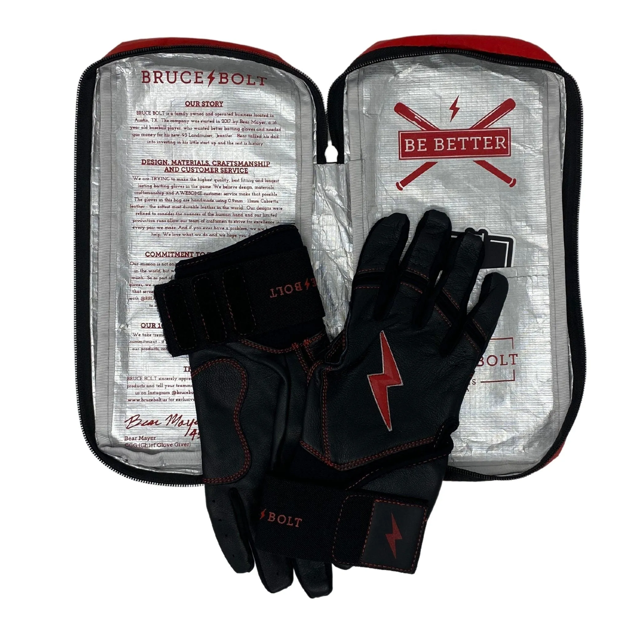 PREMIUM PRO Creator Series Long Cuff Batting Gloves | TC42 BLACK