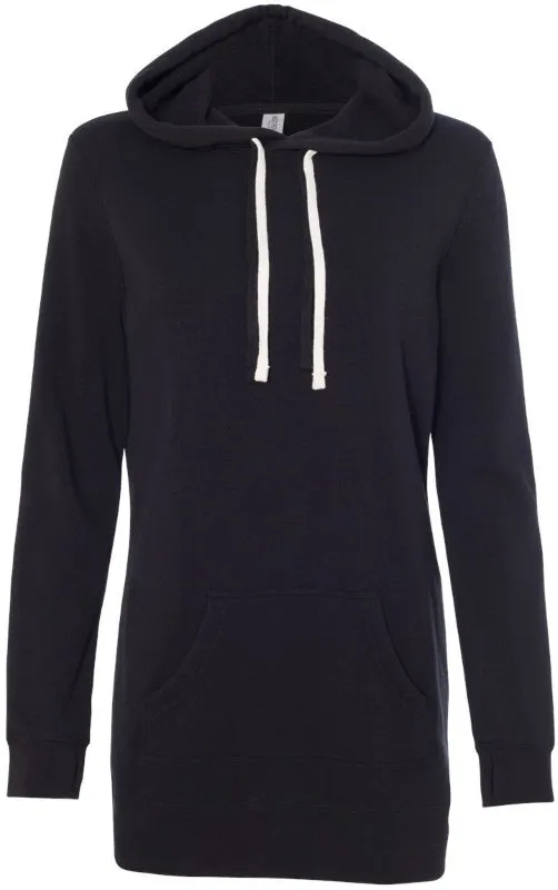 Pullover Hooded Sweatshirt Dress B