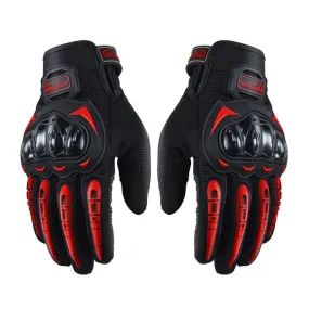 Riding Tribe MCS-17 Motorcycle Gloves Touch Screen Outdoor Riding Gloves, Size: M(Red)