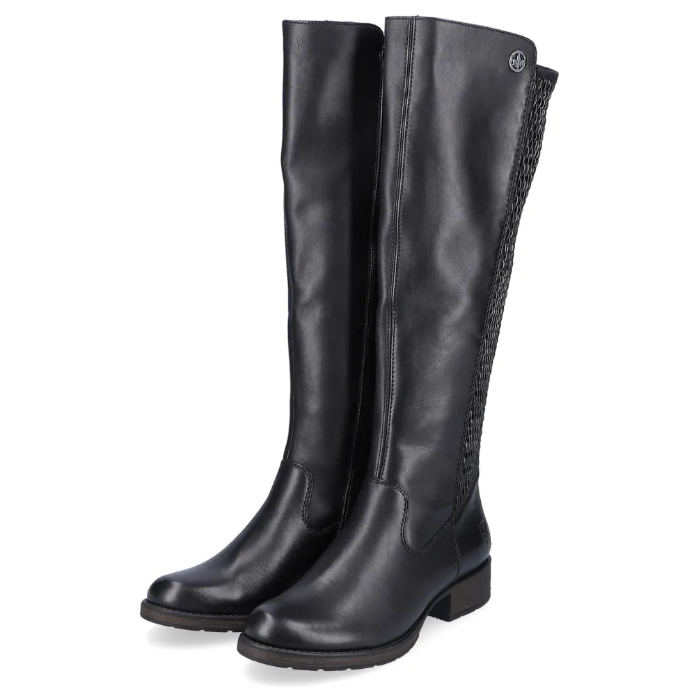 Rieker Z9591 Faith Tall Boot Black (Women's)