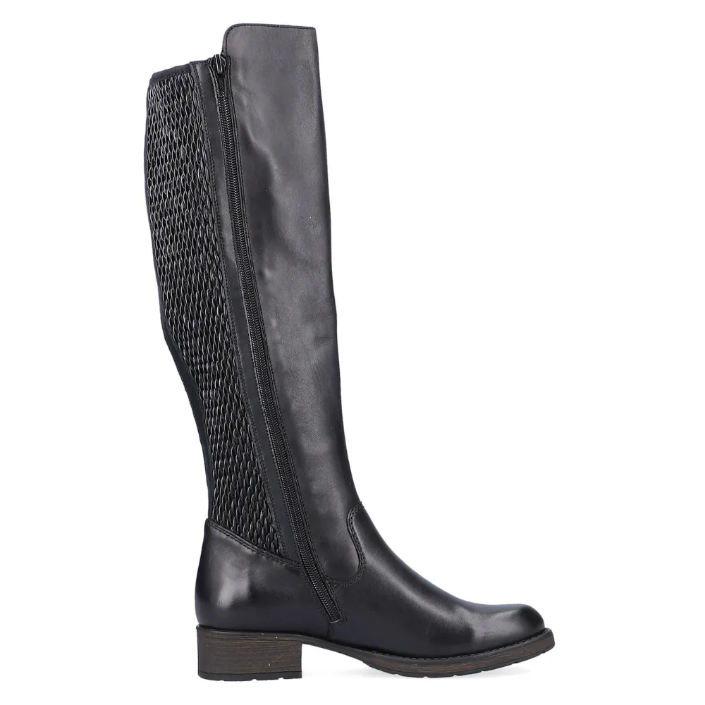 Rieker Z9591 Faith Tall Boot Black (Women's)