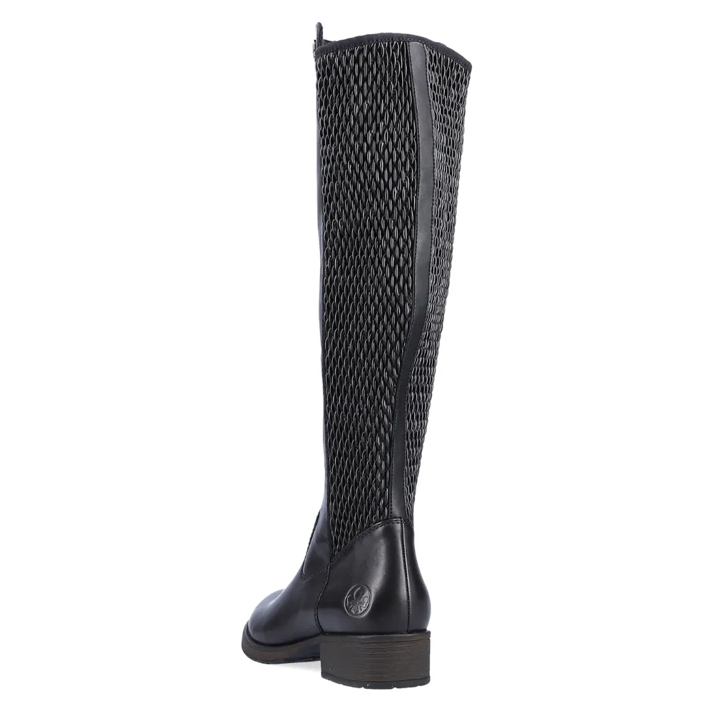 Rieker Z9591 Faith Tall Boot Black (Women's)