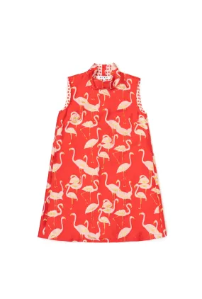 SAMPLE - Sleeveless Mod Dress - Flamingo