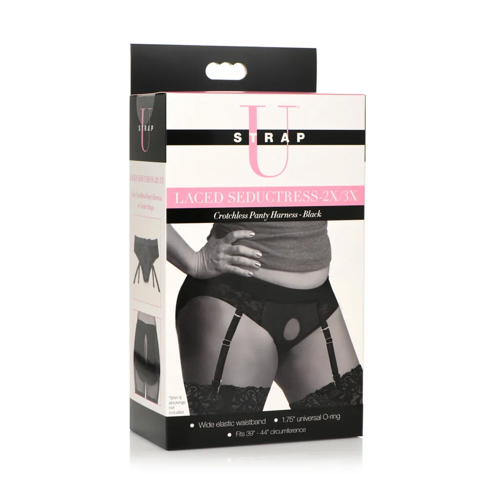 Seductress 2X/3X Crotchless Harness *