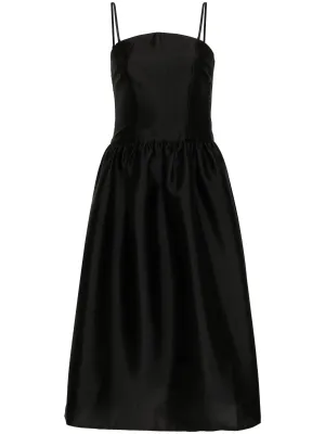 SELF-PORTRAIT TAFFETA MIDI DRESS