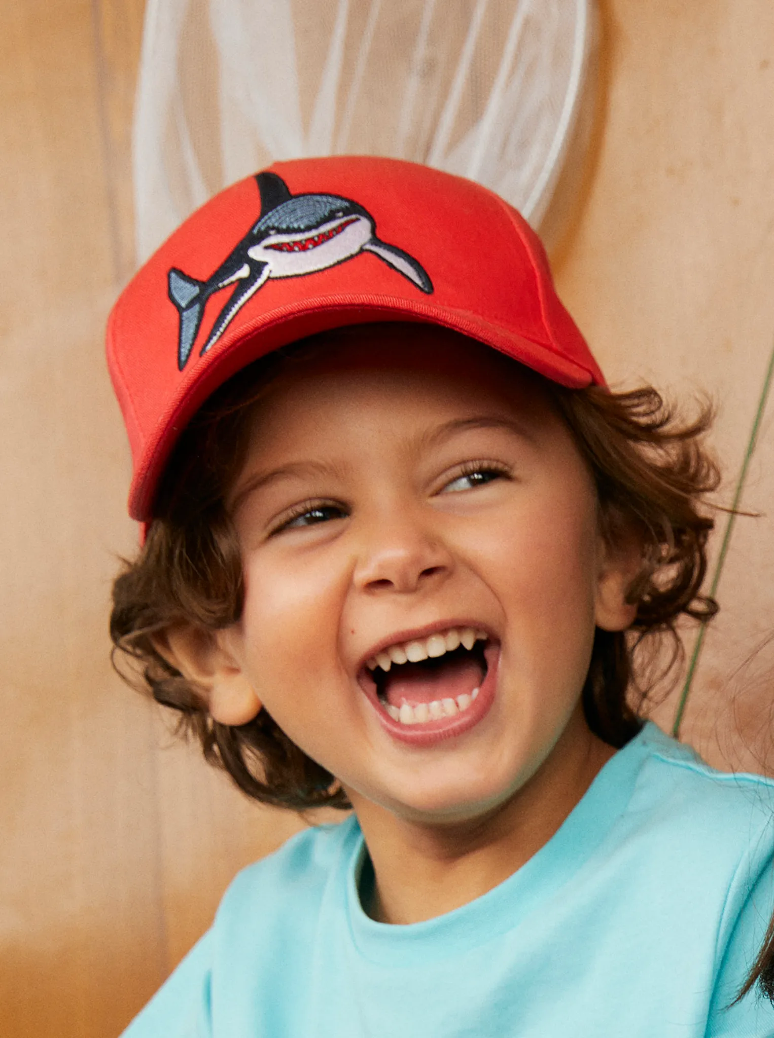 Shark Print Kids Cap