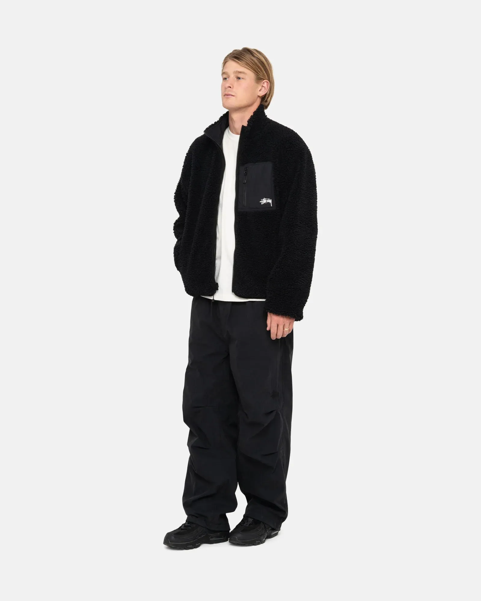 SHERPA REVERSIBLE JACKET / STUSSY / BLACK