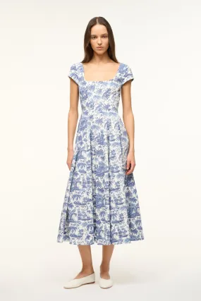 SHORT SLEEVE WELLS DRESS | BLUE TOILE