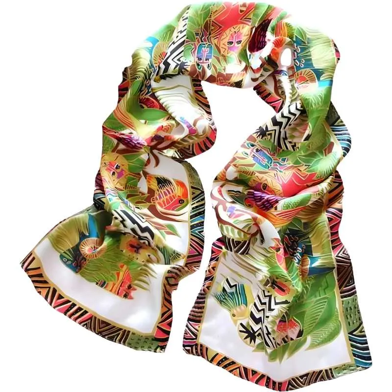 Silk Fantasie Scarf Women