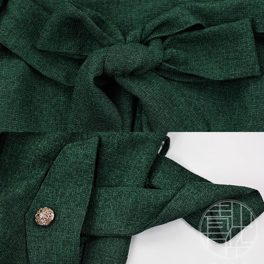 Slytherin 斯莱特林 Modernized Hanfu Zhiju Double Breasted Coat