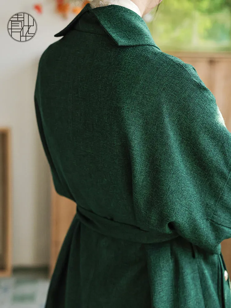 Slytherin 斯莱特林 Modernized Hanfu Zhiju Double Breasted Coat