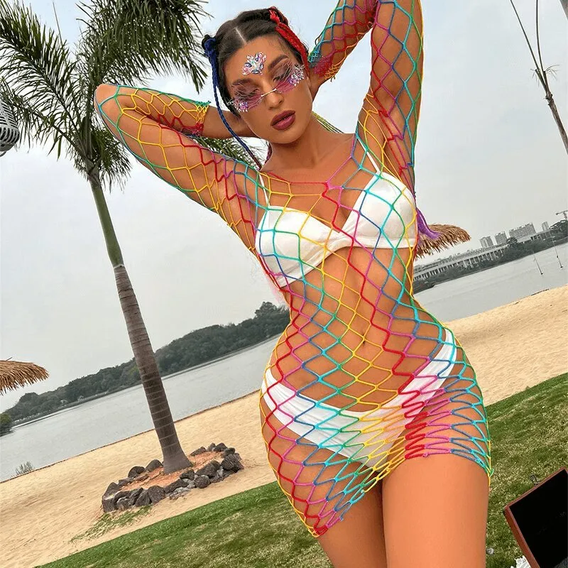 Spectra Fishnet Bodysuit