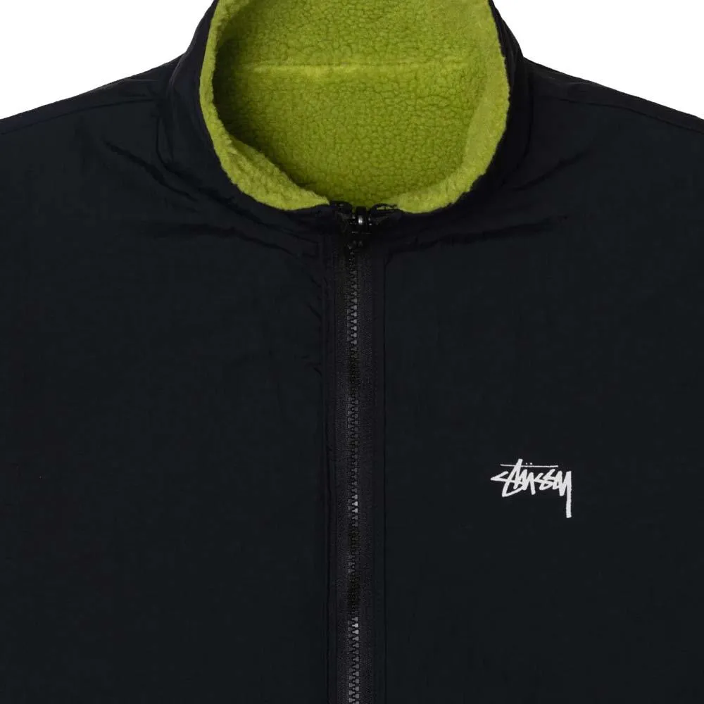 Stussy Sherpa Reversible Jacket Moss Green