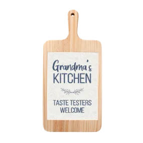 SUBLIMATION RECTANGULAR CHEESE BOARD WITH CERAMIC TILE INSERT