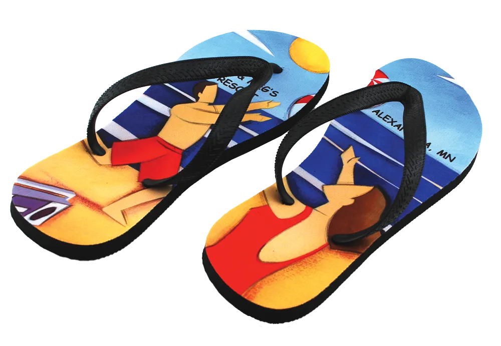 Sublimation Youth Flip Flops