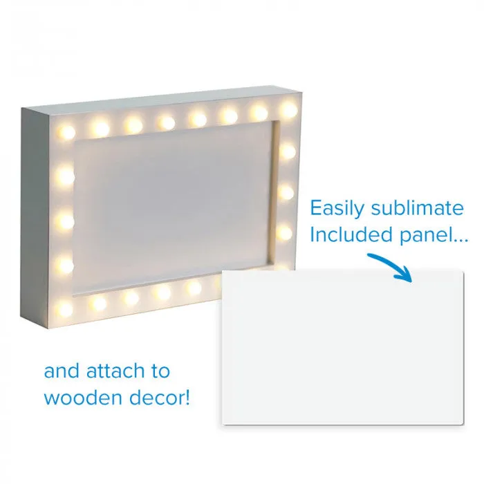 SUBLIMATOIN BLANK 11.3" X 7.8" LIGHT UP PHOTO BLOCK