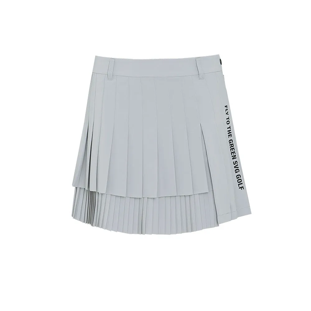 SVG Golf Women's Asymmetrical Pleated Skirts