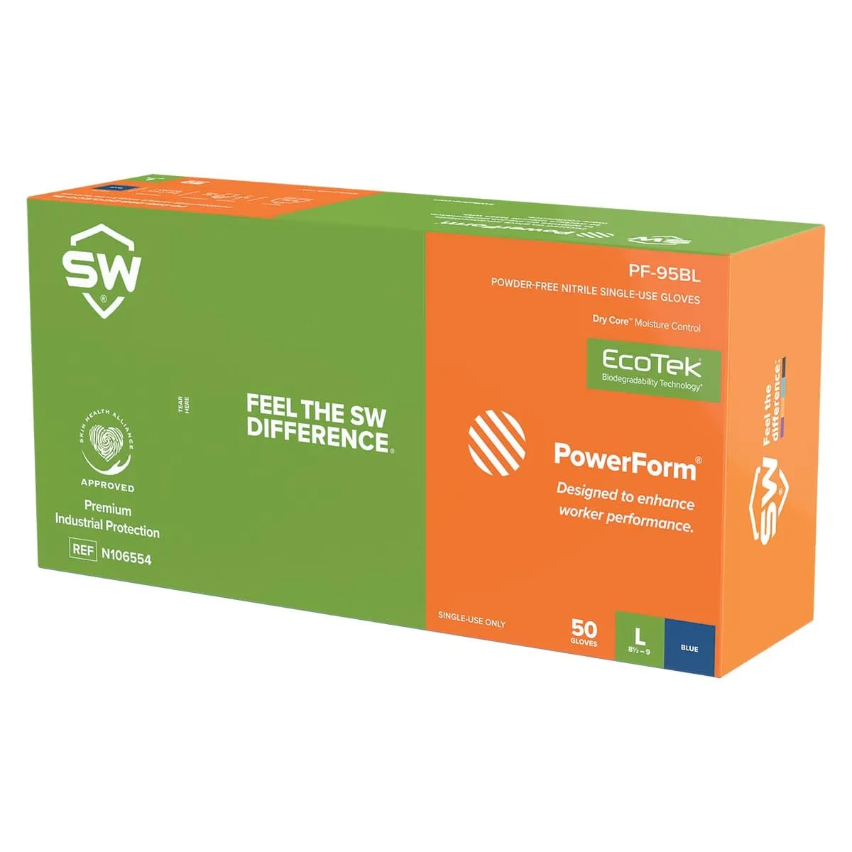 SW Sustainability 6-mil Nitrile Gloves with Dry Core, 50pk