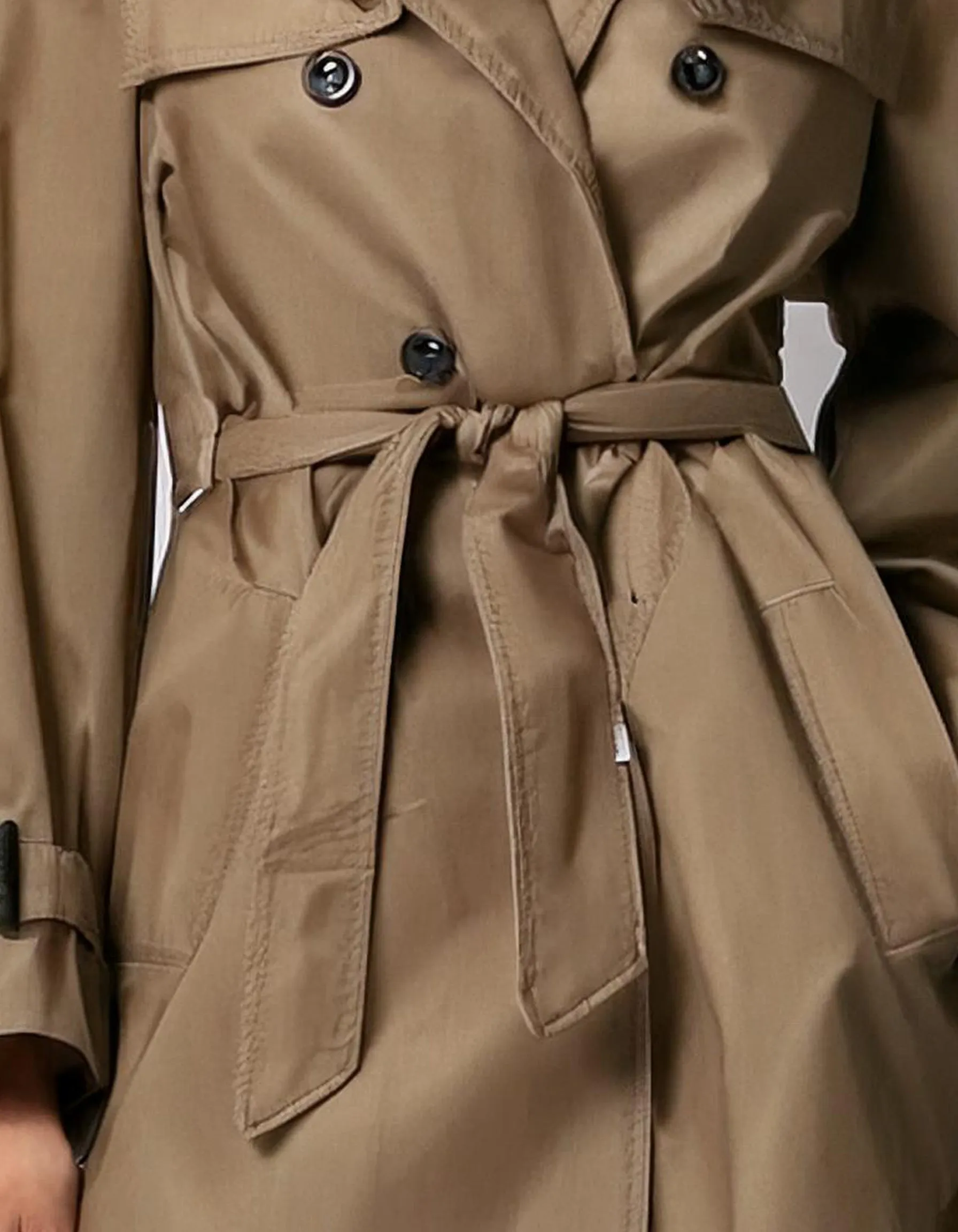 Tan Belted Trench Coats