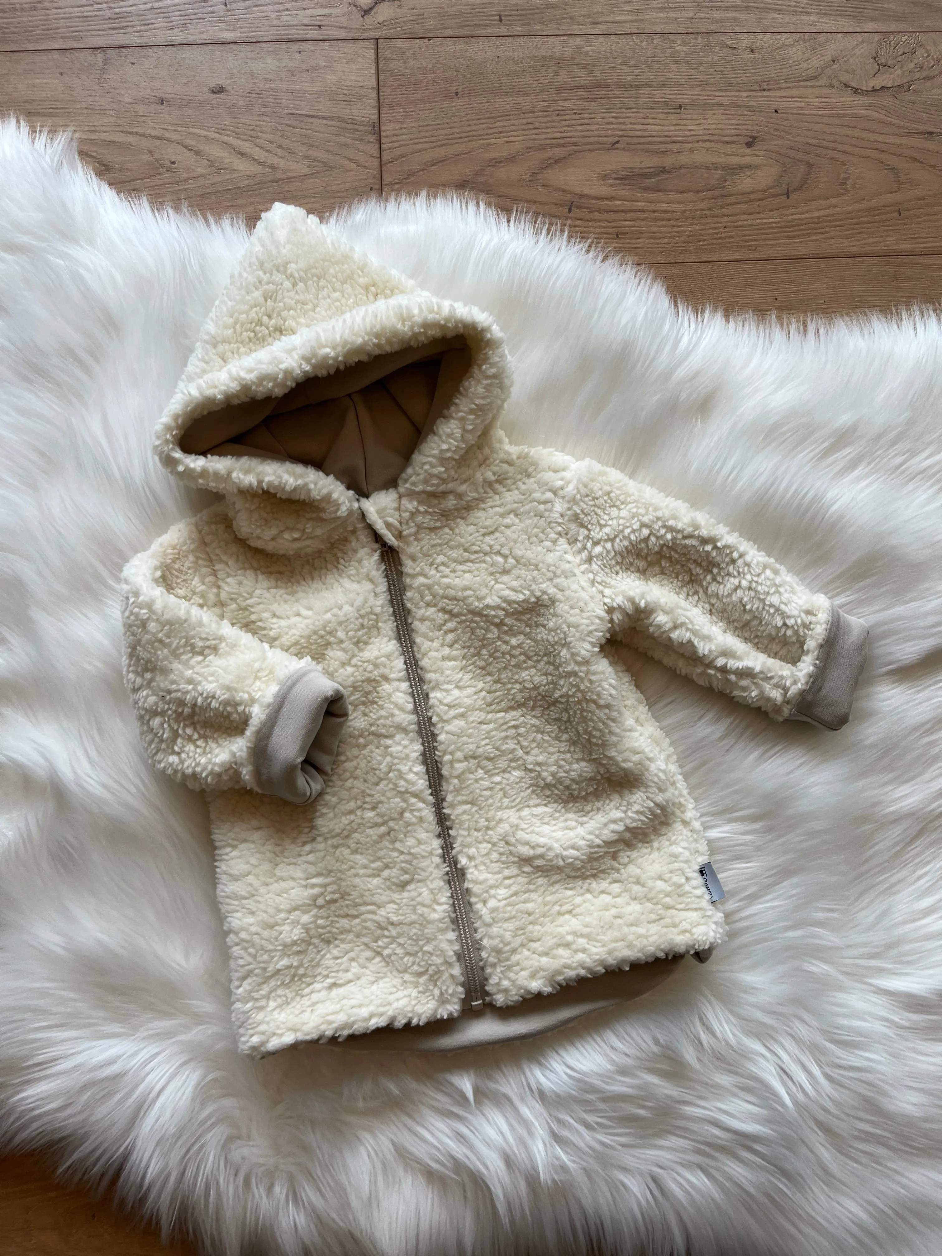 Teddyjacke mit Reißverschluss